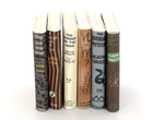 Dolls House 1 12 Scale Miniature Books  6 X Agatha Christie Novels  set A 