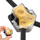 1-3pack 2-way Car Audio Solar Amp Power ground Cable Splitter Distribution Block