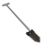 Lesche T- Handle 36  Heavy Duty Metal Detector Shovel Double Serrated Blade