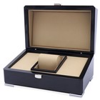 Luxury Vintage Black Wood Single Grid Watch Display Case Storage Wooden Box Usa