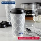 Hefty Disposable Hot Cups With Lids  Insulated Paper Coffee Cups For Tea  Cocoa