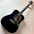 Gibson Hummingbird Standard Ebony 2022 Acoustic-electric Guitar With Hard Case