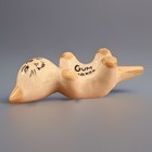 Vintage Gum Parker Ceramic Kitty Cat Figurine Gum Holder White Brown Circa 1960s