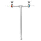 Commercial Kitchen Sink Faucets With 8  Centers  Wall Mount  Nsf