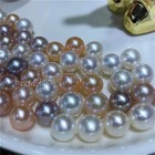 1 Pc No Hole Undrilled Genuine Natural Round Freshwater Pearl Loose Beads Diy