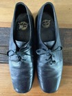 Vintage  60   s 70   s  Florsheim Plain Toe Blucher 723278 Black Shoes Size 10c 