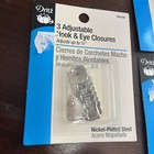 Lot Of 3 Packs - Dritz Adjustable Hook   Eye Closures - 9 Pcs Total - Free Ship