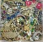 20 Pc Vintage Jewelry Lot  Rings Necklace Earrings Brooch Pins Estate  