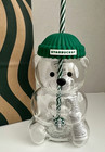 Authentic Starbucks Bearista Bear Glass Cup 2026 Collectible Limited Edition