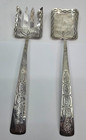 Navajo Handmade Vintage Sterling Silver Serving Set  2  Pieces Signed