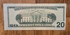 2017  20 Dollar Bill Miscut Misalignment Rare Error Note Pl95244473c
