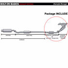 For 1988-2000 Honda Civic D15 D16 D-series Stainless 4-2-1 Header 2 Piece Set