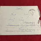 Panzerkorps 1941 Feldpost Cover W Letter Panzer Tank Korp Police Ww2 Wwii German