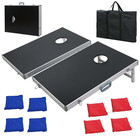 Foldable Cornhole Bean Bag Toss Game Set Regulation Size Aluminum Frame W 8 Bags