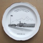 Greenville Sc  Shriners Hospital The Old And The New Set Of 2 Plates