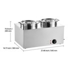 Commercial Soup Warmer Soup Station With 2 6 34qt Pot Soup Kettle Warmer