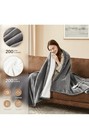 King Size Heated Electric Blanket Dove Gray Dual Control New Sealed