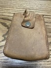 Vintage Property Of U s p o  Brown Leather Mail Carrier Pouch 6 x4 