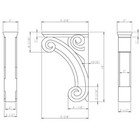 New Hard Maple Wood Corbel -hardware Resources - Cor2-2mp Special Sale
