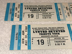 Lynyrd Skynyrd 2 Vintage Unused Concert Tickets 1988 Mississippi Coliseum Usa
