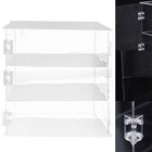 Acrylic Display Case Clear For 3tier Dustproof Toy Showcase Holder Display Shelf