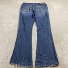 Vtg Abercrombie   Fitch Jeans Womens 8r Medium Low Rise Flare Distressed Denim