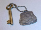 Ornate Antique Or Old Vintage Bronze Grand Canyon Arizona Keychain   Brass Key