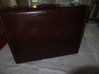 Vintage Samsonite Suitcase Luggage Faux Alligator Shwayder Bros 24 x18 x8  Clean