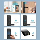 Electronic Smart Door Lock App Fingerprint Card Password Key Home Security Lock