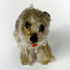Vintage Steiff  tessie  Schnauzer Dog Mohair Plush Germany 1960s