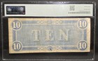 T-68  10 1864 Confederate States Civil War Obsolete Banknote Currency  Pmg 35