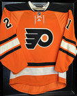 Philadelphia Flyers Scott Laughton Game Worn Mic Jersey