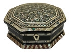 Handmade Wooden Jewelry Box Wood Trinket Storage Wood Box Mother Of Pearl Inlay