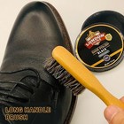 Shoe Shine Brush Kit - 4 Piece Horsehair Shoe Polish Brush Set For Leather