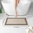 Chakme Bathroom Rugs Mat 32x17  Ultra Thin Non Slip Bath Mat Quick Dry Absorbent