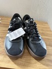 Adidas Vl Court 3 0 Men s Sneaker Black white gum Leather Low Top Lace Up Id6286