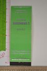 Vintage Matchbook Cover L orangerie Restaurant French San Francisco