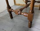 Antique Victorian French Country Gothic Carved Oak Wood Table