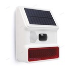 Solar Powered Waterproof Strobe Siren With Backup Battery For Wifi Alarm System