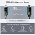 Wireless Xlr Transmitter Receiver With 48v Phantom Power  Wireless Microphone Xl