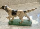 Antique Hubley Cast Iron Hunting Pointer  Rare  Aged Condition  Original Paint