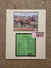 Secretariat Kentucky Derby Commemorative Replica Program Signed Ron Turcotte