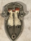 Antique Ice Box Refrigerator Door Hinges Vintage Chrome Lot Of 2 Pointed End  2