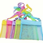 Mesh Beach Bag For Holding Toys Sand Towels Tote For Kids Seashell Collecting