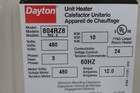 Dayton 804rz8 480vac 650 Cfm 34100 Btuh Electric Wall   Ceiling Unit Heater