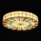20  Wide Vintage Tiffany Ceiling Light Hand-made Chandelier Flush Mount Lighting
