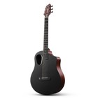 Donner Rising-g2 Wine Red 38  Carbon Wood Acoustic Electric Guitar Beginner Set
