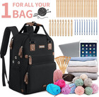 Crochet Bag  Knitting Bag Backpack And Totes Organizer With Usb Charging Port  L