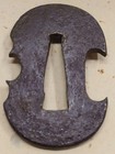 Iron Tsuba Unique Design For Short Swords Used Condition