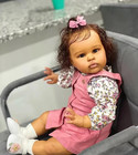 Reborn Baby Dolls Black Girl With Soft Body African American Real Life Babies Gi